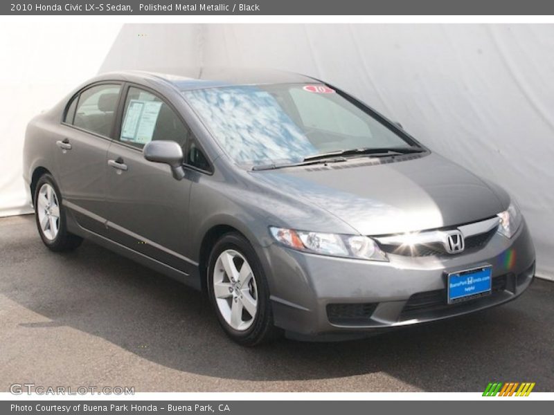 Polished Metal Metallic / Black 2010 Honda Civic LX-S Sedan