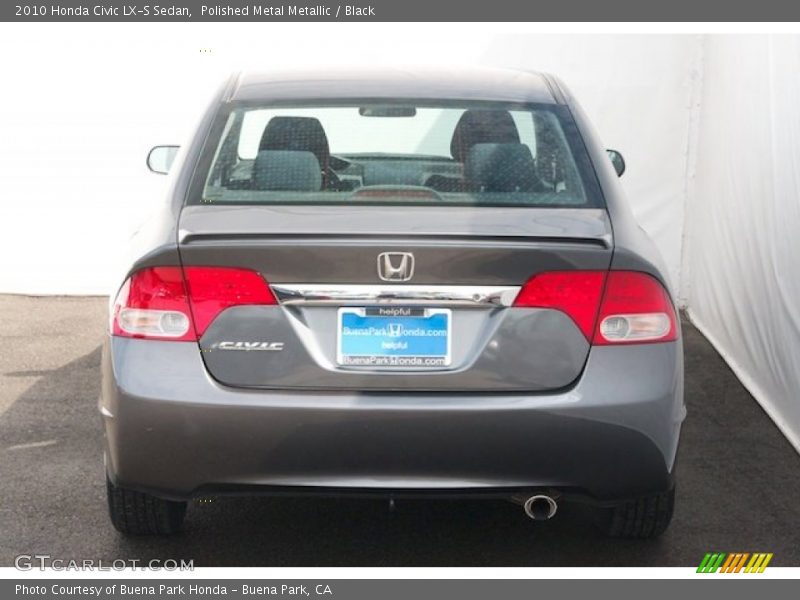 Polished Metal Metallic / Black 2010 Honda Civic LX-S Sedan