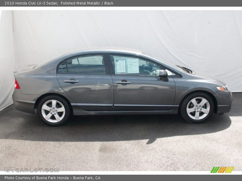 Polished Metal Metallic / Black 2010 Honda Civic LX-S Sedan