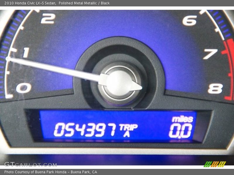 Polished Metal Metallic / Black 2010 Honda Civic LX-S Sedan