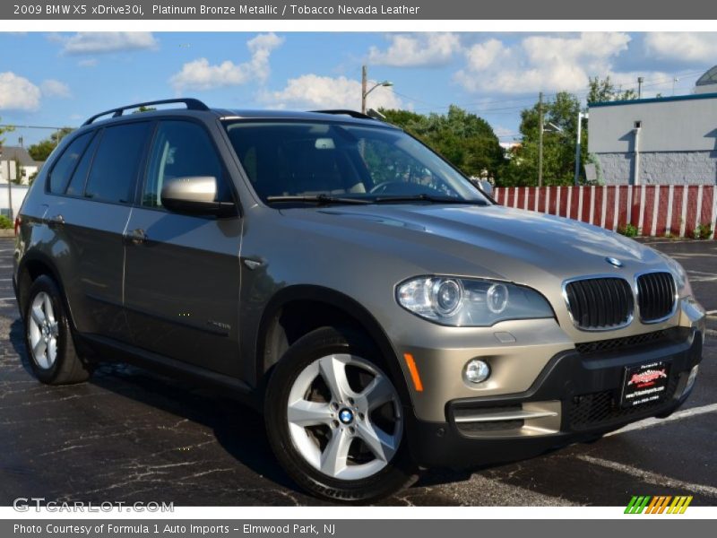 Platinum Bronze Metallic / Tobacco Nevada Leather 2009 BMW X5 xDrive30i