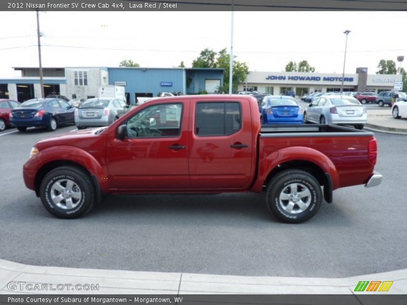 Lava Red / Steel 2012 Nissan Frontier SV Crew Cab 4x4