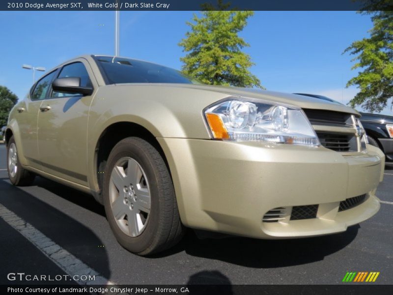 White Gold / Dark Slate Gray 2010 Dodge Avenger SXT