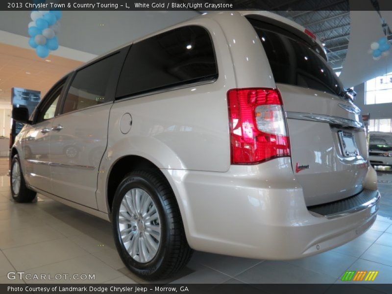 White Gold / Black/Light Graystone 2013 Chrysler Town & Country Touring - L