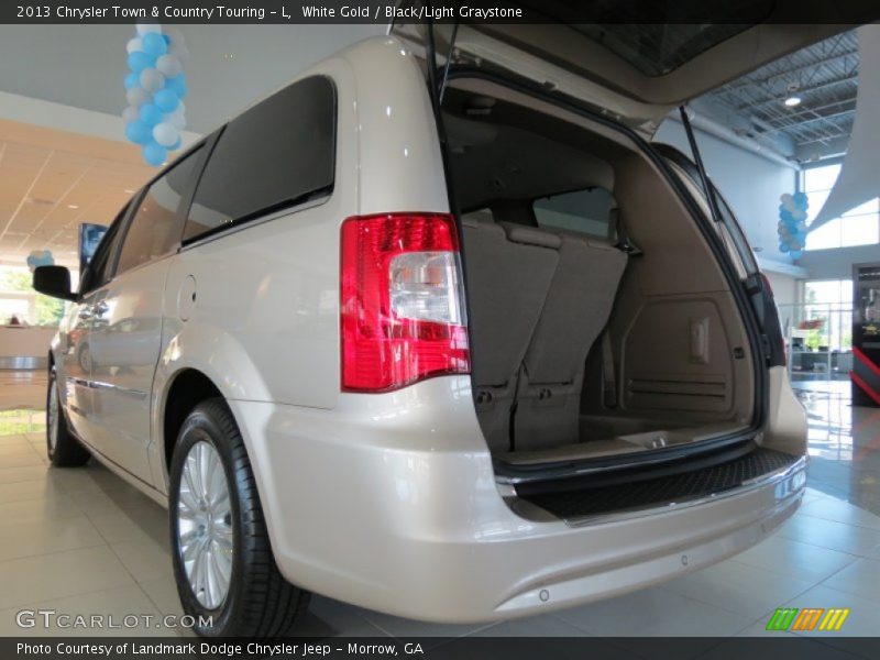 White Gold / Black/Light Graystone 2013 Chrysler Town & Country Touring - L