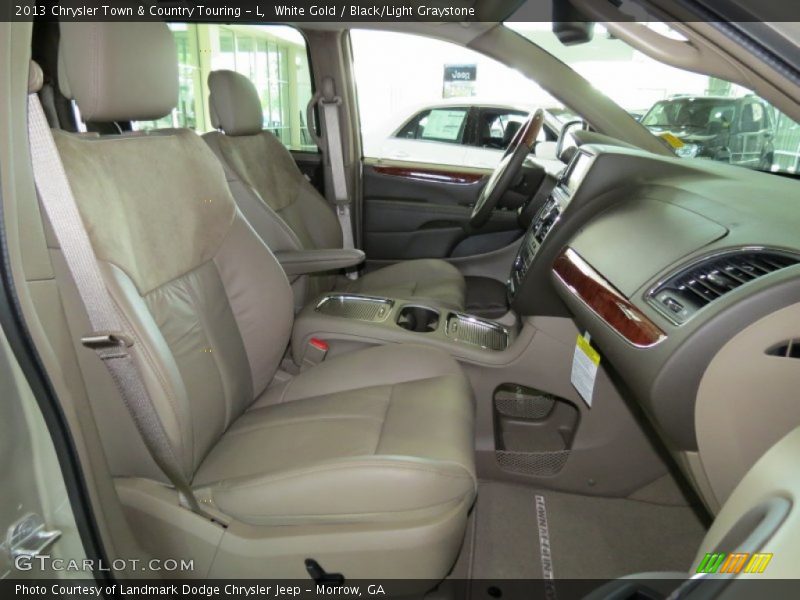 Front Seat of 2013 Town & Country Touring - L