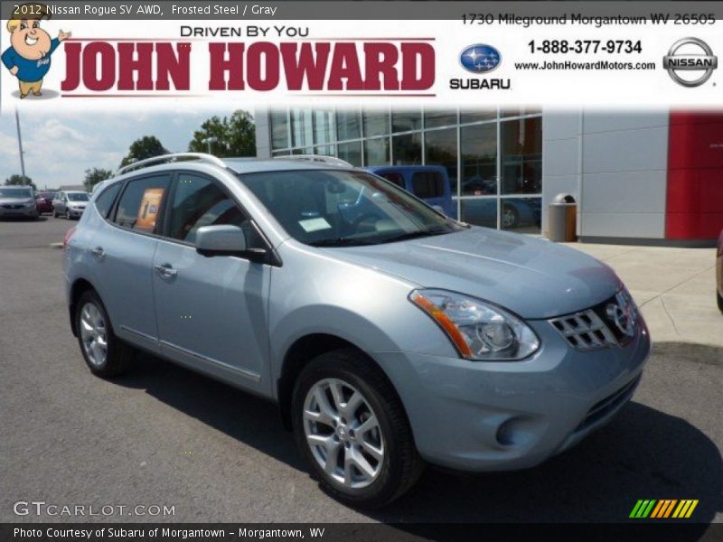 Frosted Steel / Gray 2012 Nissan Rogue SV AWD