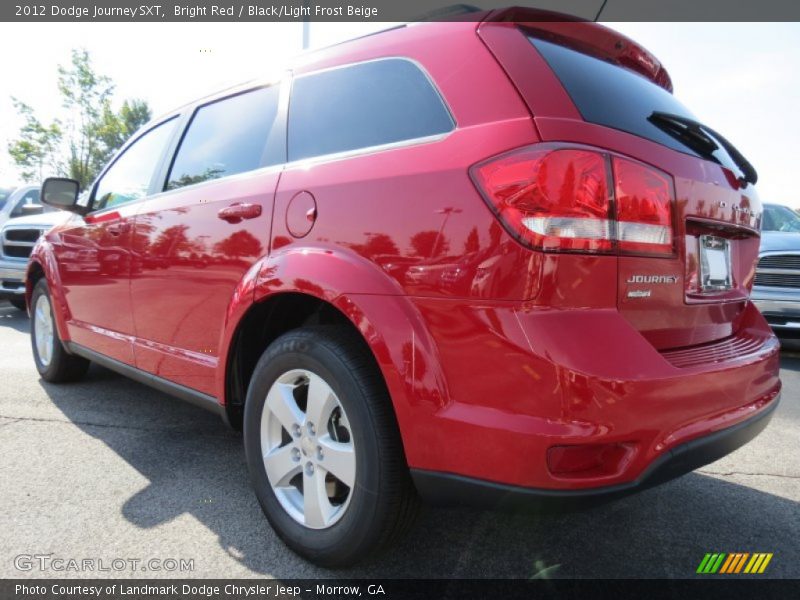 Bright Red / Black/Light Frost Beige 2012 Dodge Journey SXT