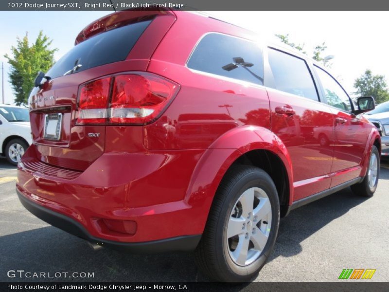 Bright Red / Black/Light Frost Beige 2012 Dodge Journey SXT