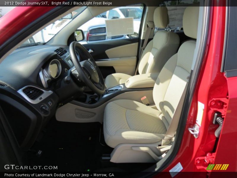 Bright Red / Black/Light Frost Beige 2012 Dodge Journey SXT