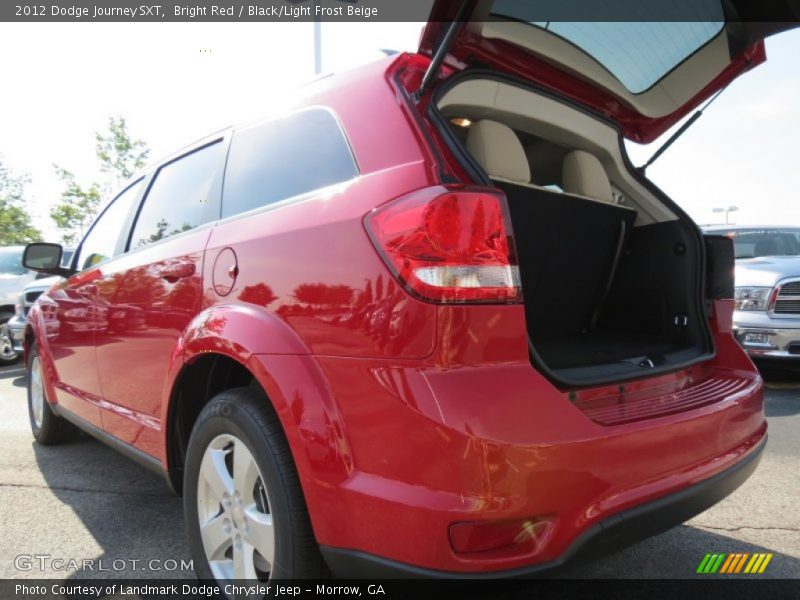 Bright Red / Black/Light Frost Beige 2012 Dodge Journey SXT