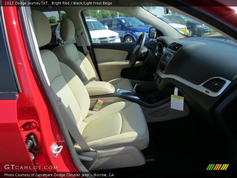 Bright Red / Black/Light Frost Beige 2012 Dodge Journey SXT