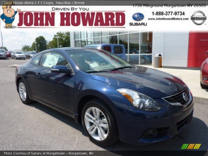 Navy Blue / Blonde 2012 Nissan Altima 2.5 S Coupe