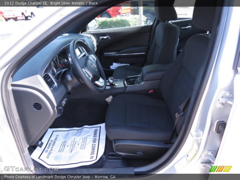Bright Silver Metallic / Black 2012 Dodge Charger SE
