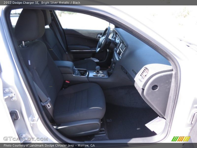 Bright Silver Metallic / Black 2012 Dodge Charger SE