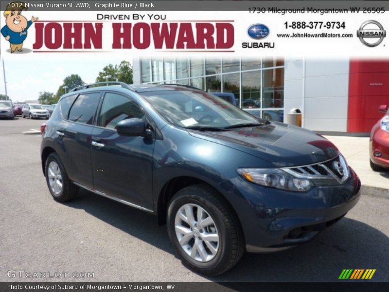Graphite Blue / Black 2012 Nissan Murano SL AWD
