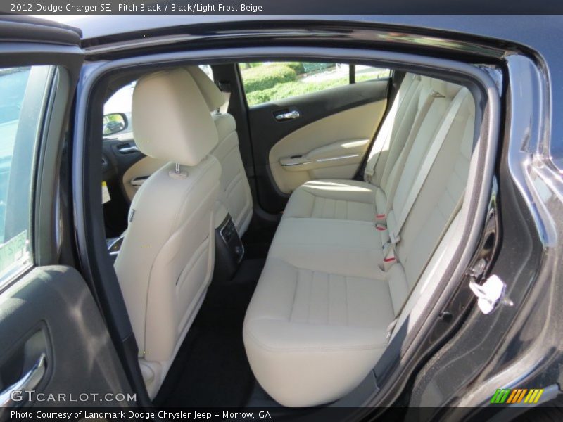 Pitch Black / Black/Light Frost Beige 2012 Dodge Charger SE