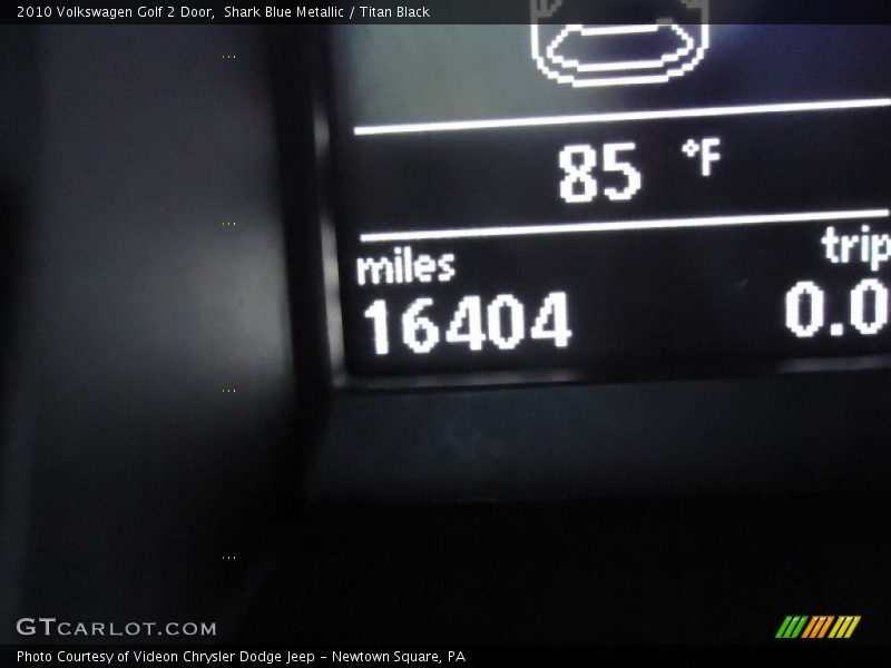 Shark Blue Metallic / Titan Black 2010 Volkswagen Golf 2 Door