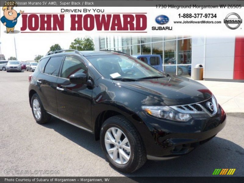 Super Black / Black 2012 Nissan Murano SV AWD