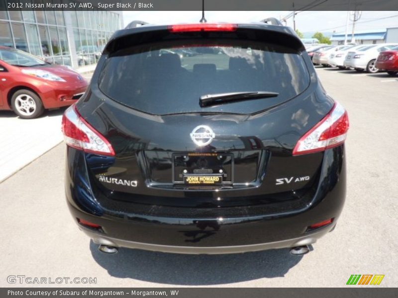 Super Black / Black 2012 Nissan Murano SV AWD