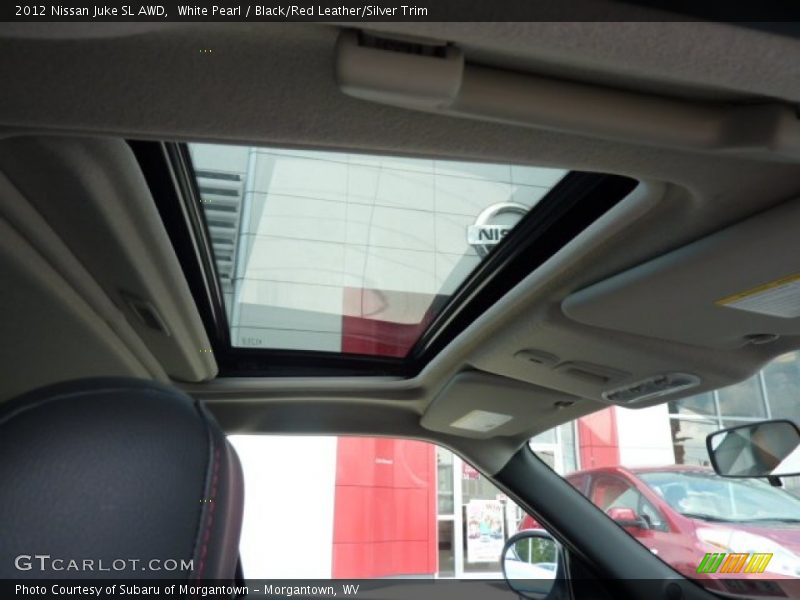 White Pearl / Black/Red Leather/Silver Trim 2012 Nissan Juke SL AWD