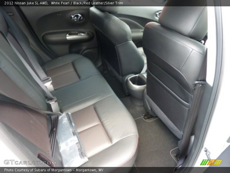 White Pearl / Black/Red Leather/Silver Trim 2012 Nissan Juke SL AWD