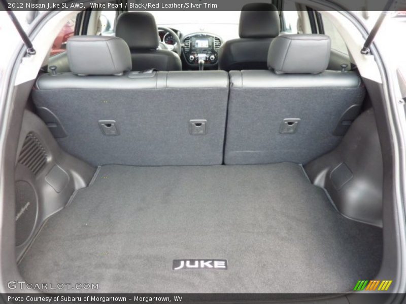 White Pearl / Black/Red Leather/Silver Trim 2012 Nissan Juke SL AWD