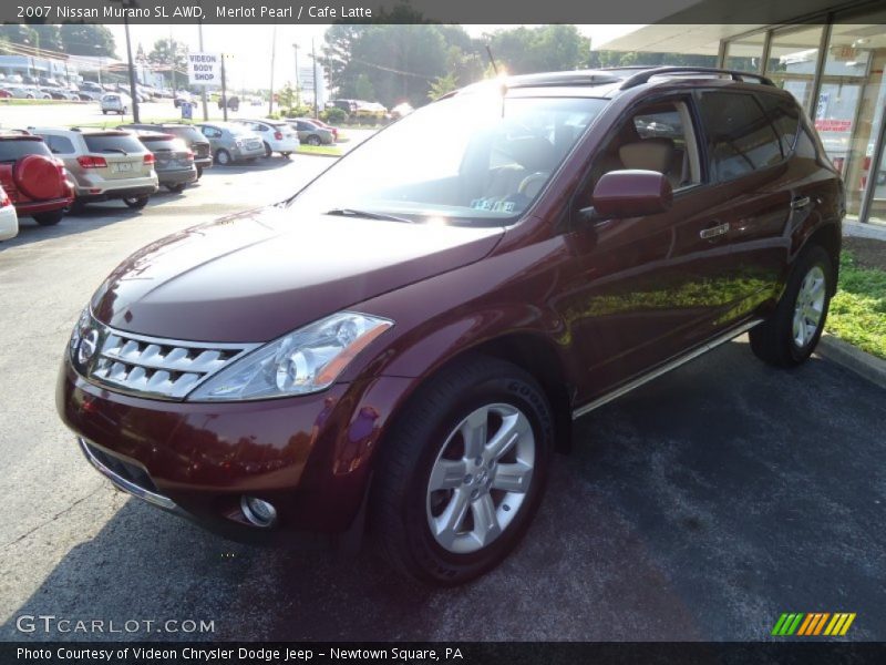 Merlot Pearl / Cafe Latte 2007 Nissan Murano SL AWD