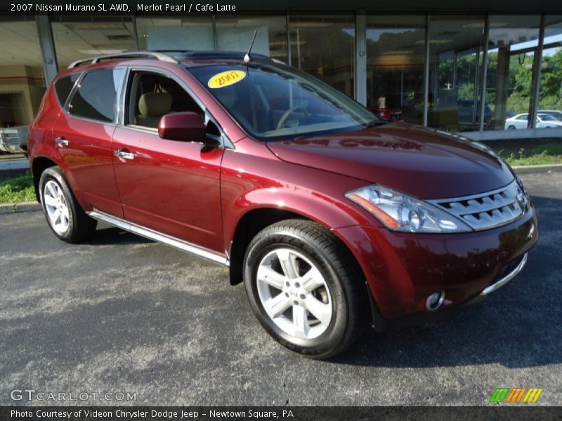 Merlot Pearl / Cafe Latte 2007 Nissan Murano SL AWD