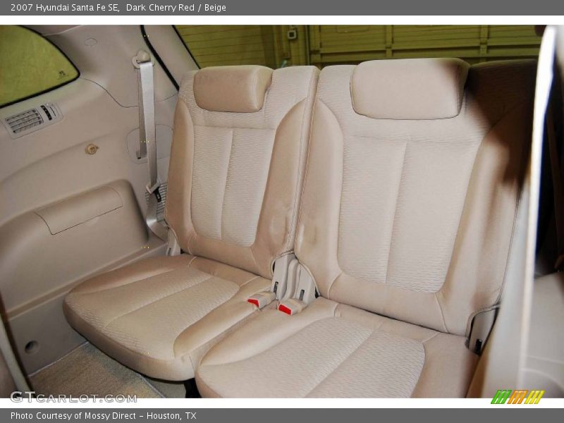 Dark Cherry Red / Beige 2007 Hyundai Santa Fe SE