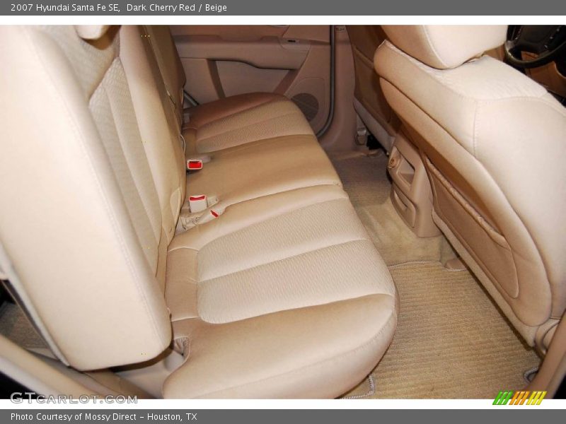 Dark Cherry Red / Beige 2007 Hyundai Santa Fe SE