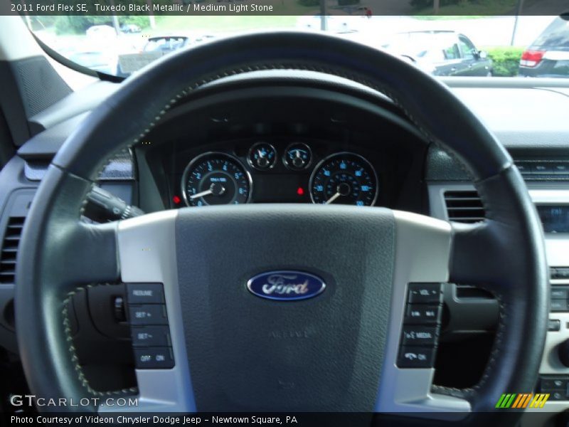 Tuxedo Black Metallic / Medium Light Stone 2011 Ford Flex SE