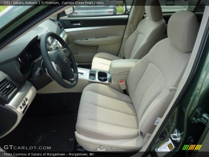 Cypress Green Pearl / Ivory 2013 Subaru Outback 2.5i Premium