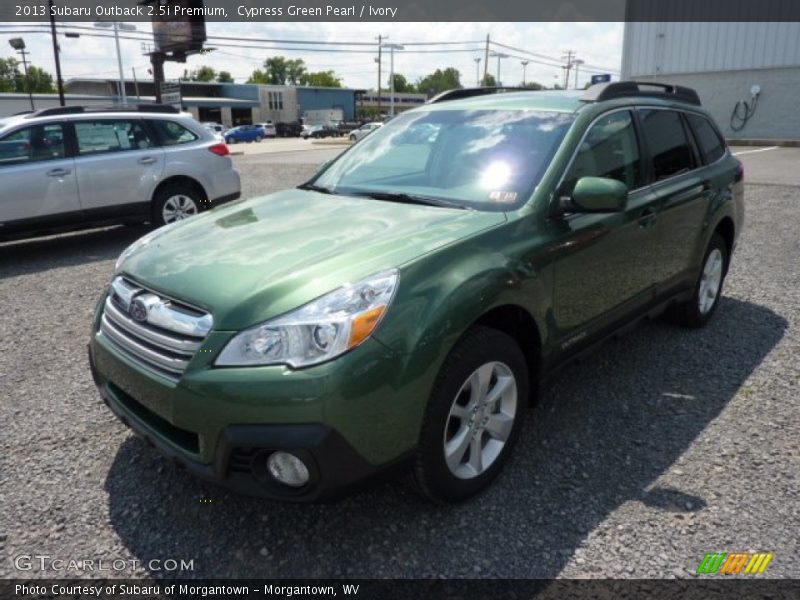 Cypress Green Pearl / Ivory 2013 Subaru Outback 2.5i Premium