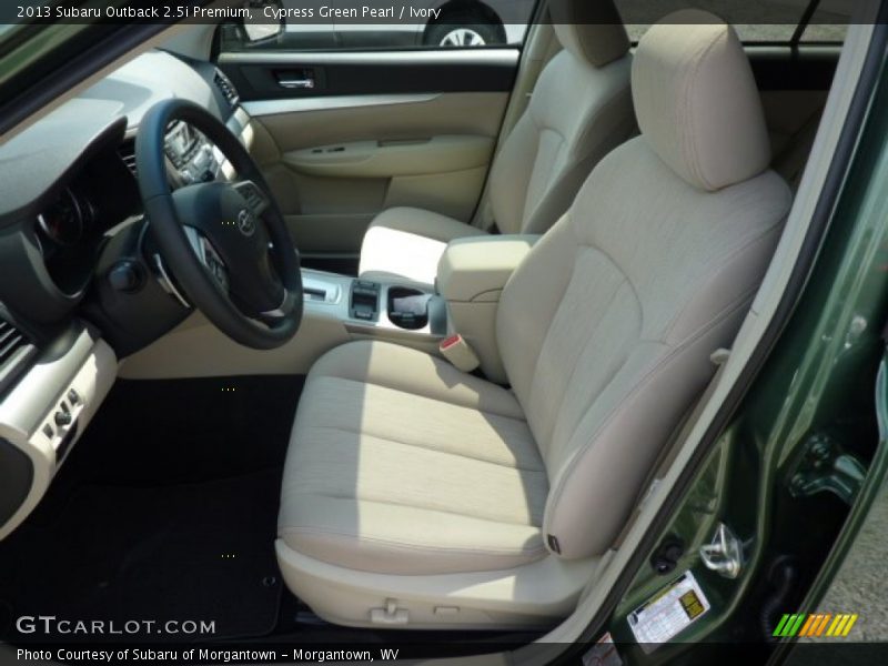 Cypress Green Pearl / Ivory 2013 Subaru Outback 2.5i Premium