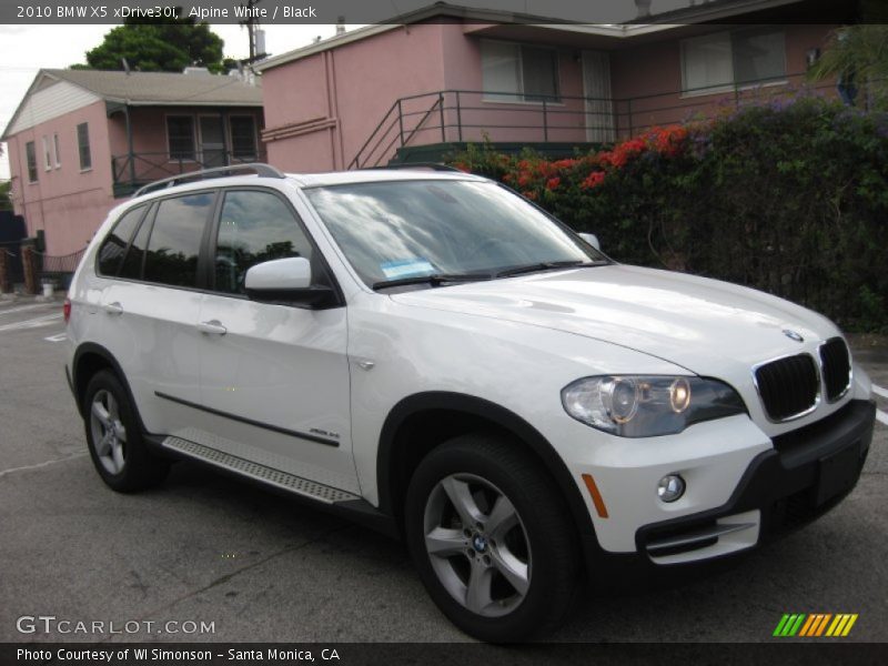 Alpine White / Black 2010 BMW X5 xDrive30i