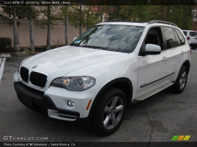 Alpine White / Black 2010 BMW X5 xDrive30i