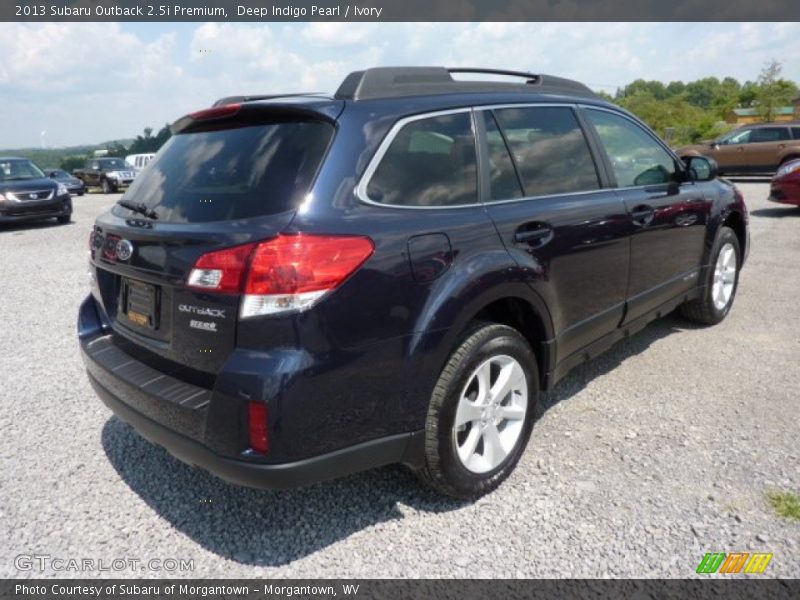 Deep Indigo Pearl / Ivory 2013 Subaru Outback 2.5i Premium