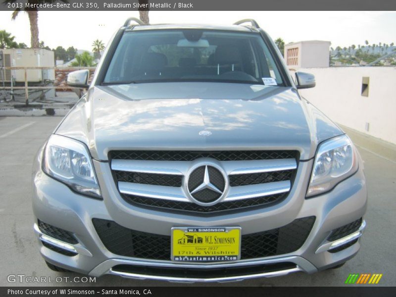 Palladium Silver Metallic / Black 2013 Mercedes-Benz GLK 350