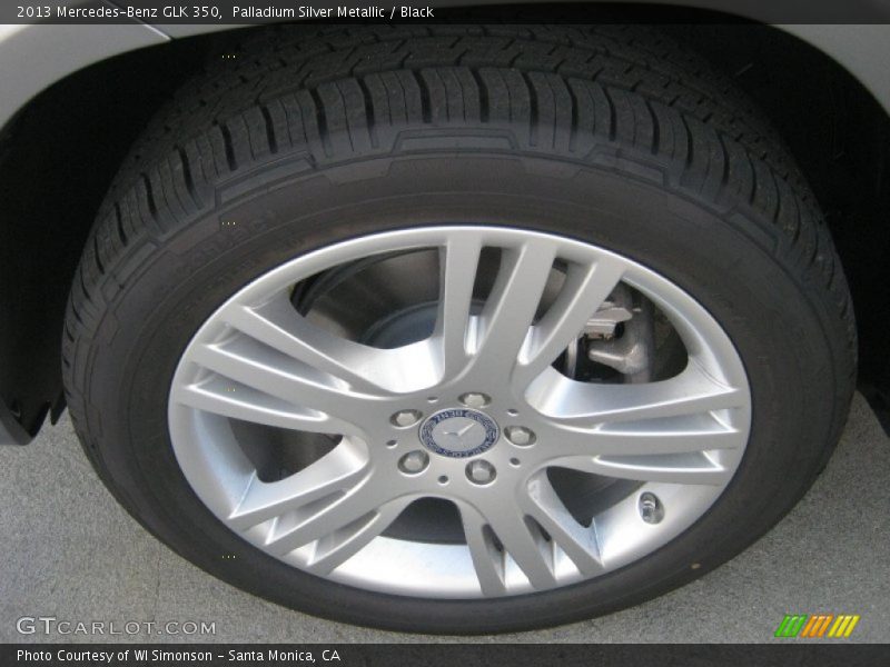 Palladium Silver Metallic / Black 2013 Mercedes-Benz GLK 350
