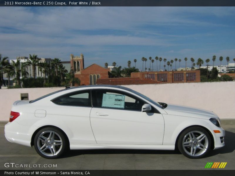 Polar White / Black 2013 Mercedes-Benz C 250 Coupe