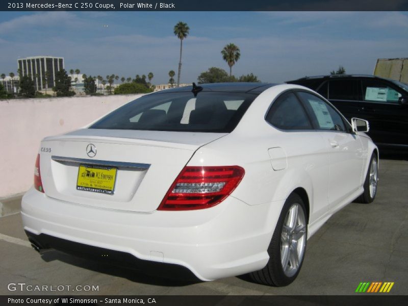 Polar White / Black 2013 Mercedes-Benz C 250 Coupe