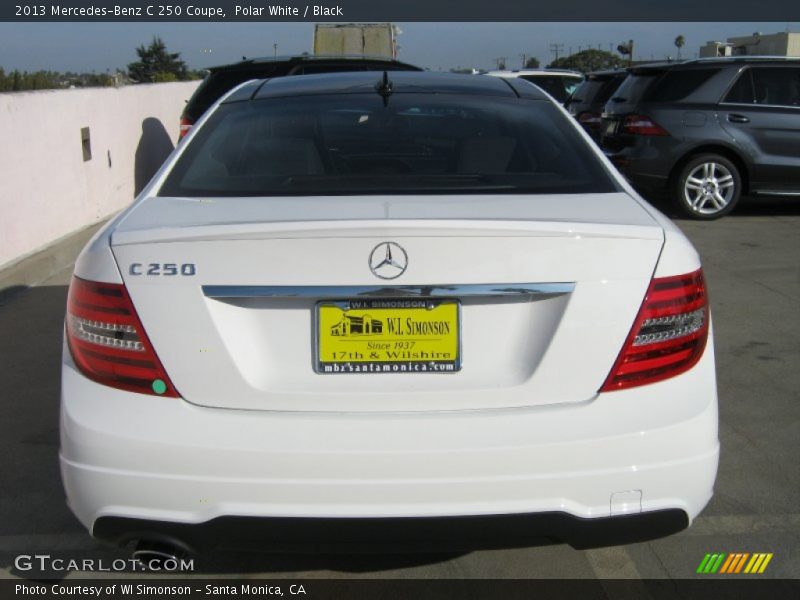 Polar White / Black 2013 Mercedes-Benz C 250 Coupe