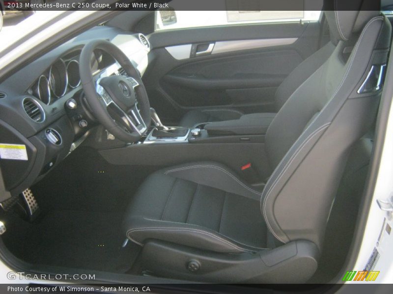 Polar White / Black 2013 Mercedes-Benz C 250 Coupe