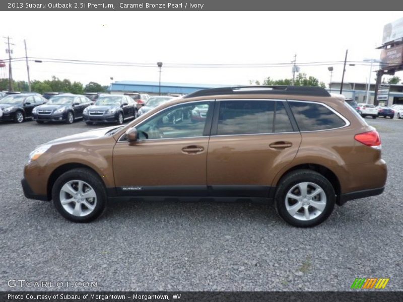 Caramel Bronze Pearl / Ivory 2013 Subaru Outback 2.5i Premium