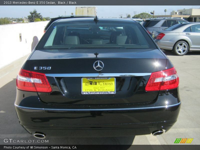 Black / Black 2013 Mercedes-Benz E 350 Sedan