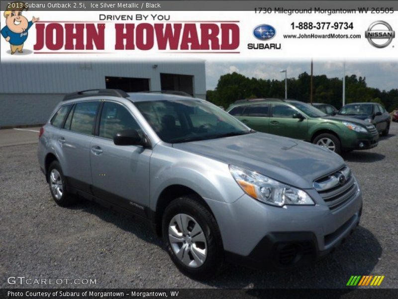 Ice Silver Metallic / Black 2013 Subaru Outback 2.5i