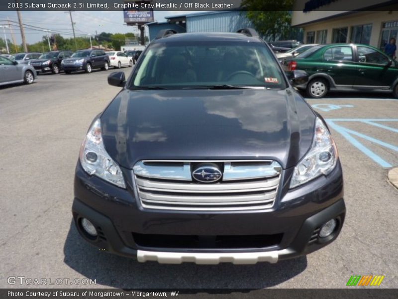 Graphite Gray Metallic / Off Black Leather 2013 Subaru Outback 2.5i Limited