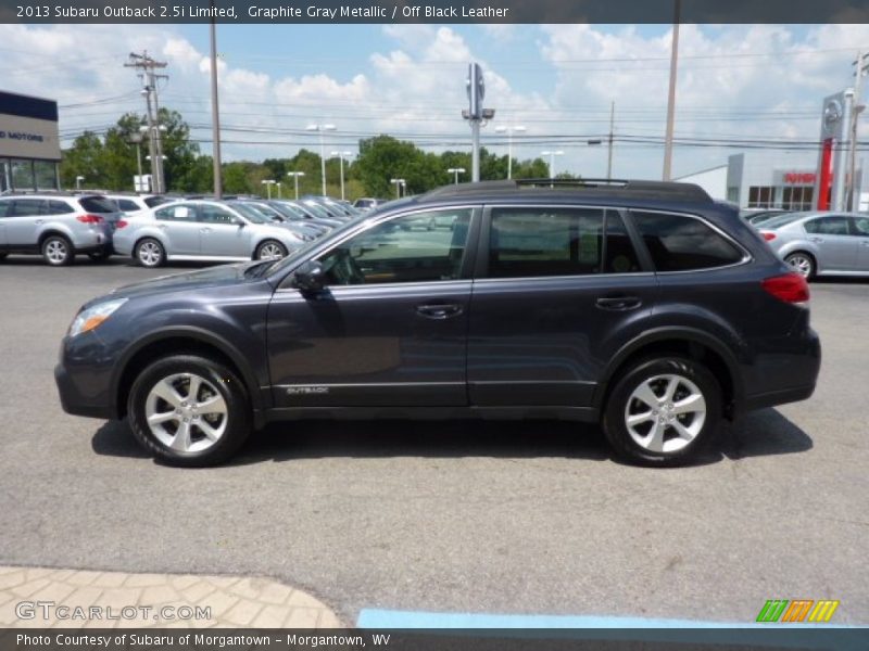 Graphite Gray Metallic / Off Black Leather 2013 Subaru Outback 2.5i Limited