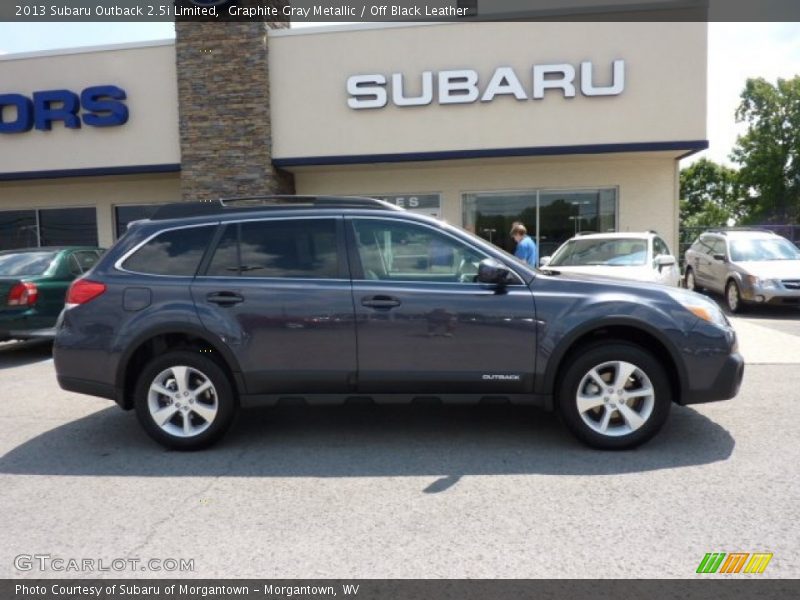 Graphite Gray Metallic / Off Black Leather 2013 Subaru Outback 2.5i Limited